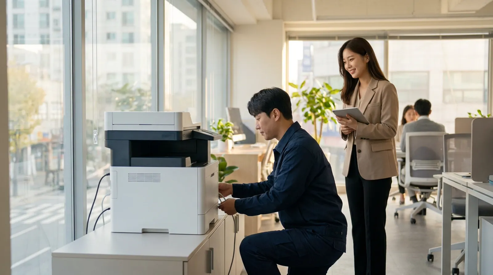 첫 고객 설치